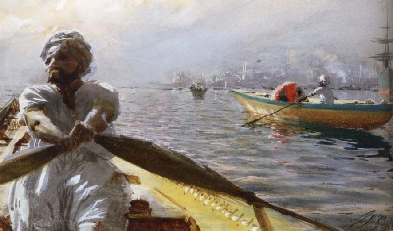 Anders Zorn Kaikroddare oil painting image